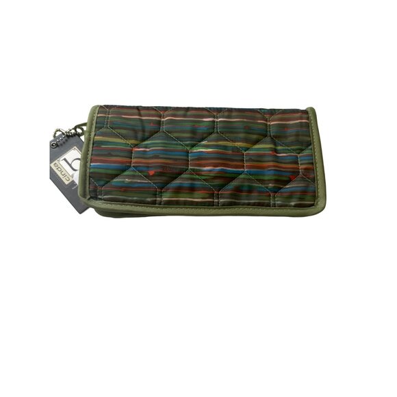 Cinda B Quilted Striped Zip-Around Wallet With Multiple Compartments - Picture 2 of 5